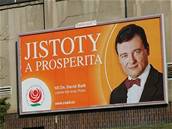 David Rath na p�edvolebním billboardu �SSD.