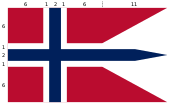 Dienst- und Seeflagge Norwegens