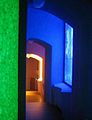 green, orange, red light art.