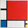 Piet Mondrian: Kompozice II. v červené, modré a žluté (1930)