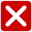White x in red rounded square.svg
