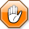 Stop hand nuvola orange.svg