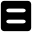 White equals sign on black rounded square.svg