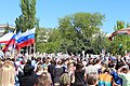 „Nesmrtelný pluk“ ve městě Saki na Krymu 9. května 2016