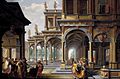 Dirck van Delen - Architectural Capriccio with Jephthah and His Daughter.