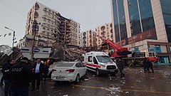 Škody ve městě Diyarbakır