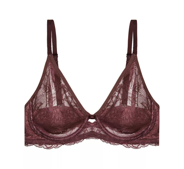 Podprsenka s kosticemi Amourette Charm W02 - Decadent Chocolate - čokoládová 7572 - TRIUMPH